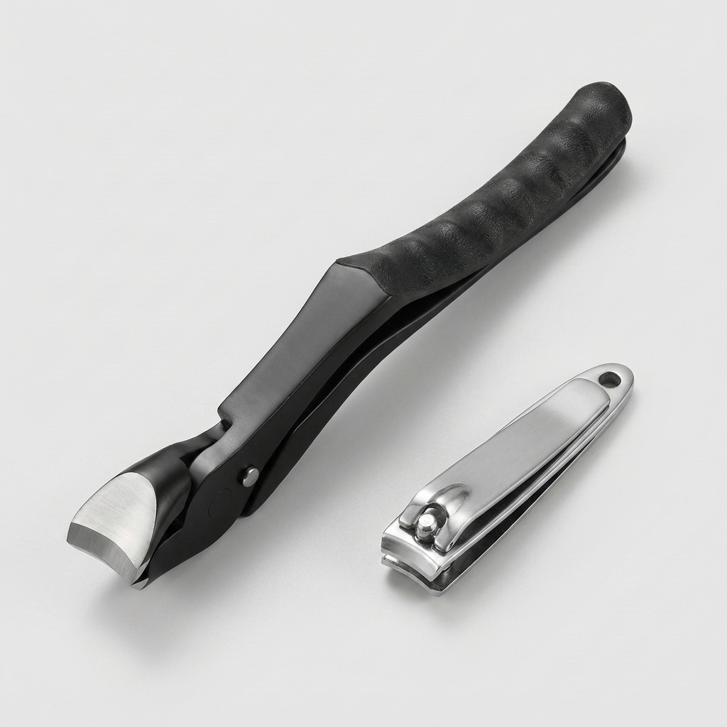 Reachly negleklipper sammenlignet med almindelig neglklipper